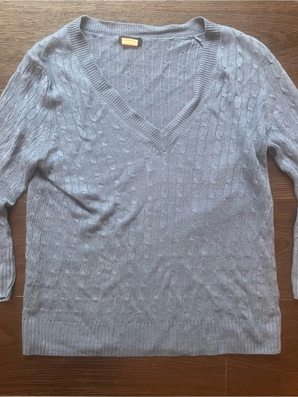 J. Crew Linen Cable Knit Sweater